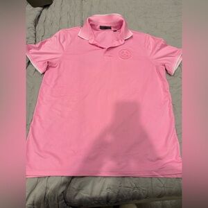 GFORE Mens Circle G's embossed Tech Jersey Banded Sleeve Polo